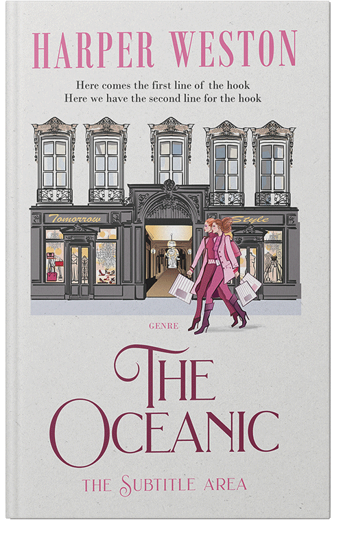 Front view of Premade Chick Lit Book Cover - Ebb