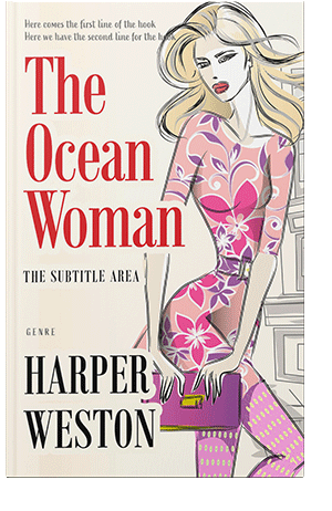 Pre Made Book Cover White Linen