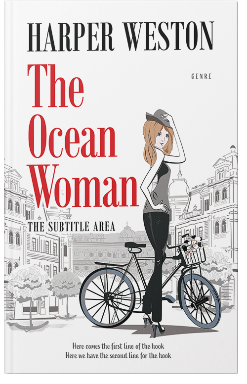 Front view of Premade Chick Lit Book Cover - Swiss Coffee