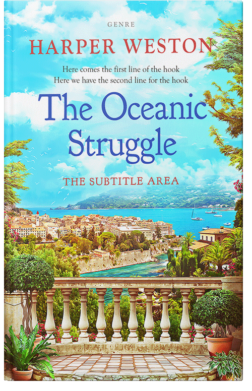 Front view of Premade Literary Fiction Book Cover - Jagged Ice