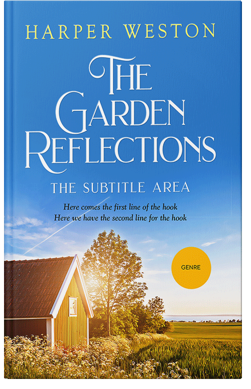 Front view of Premade Literary Fiction Book Cover - Curious Blue