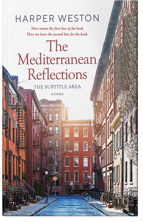 Front view of Premade Literary Fiction Book Cover - Silver Rust