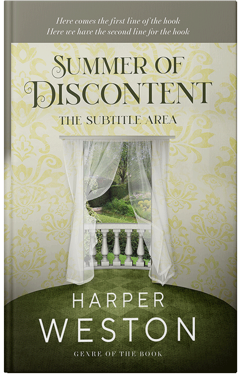 Front view of Premade Literary Fiction Book Cover - Sisal