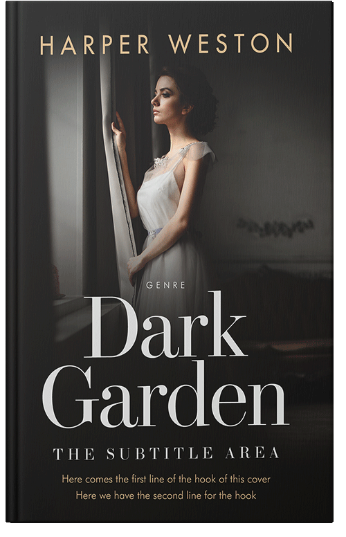 Front view of Premade Romance Book Cover - Cod Gray