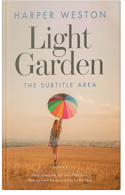 Front view of Premade Romance Book Cover - Stark White