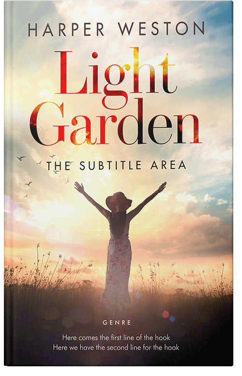 Front view of Premade Religion & Spirituality Book Cover - Almond