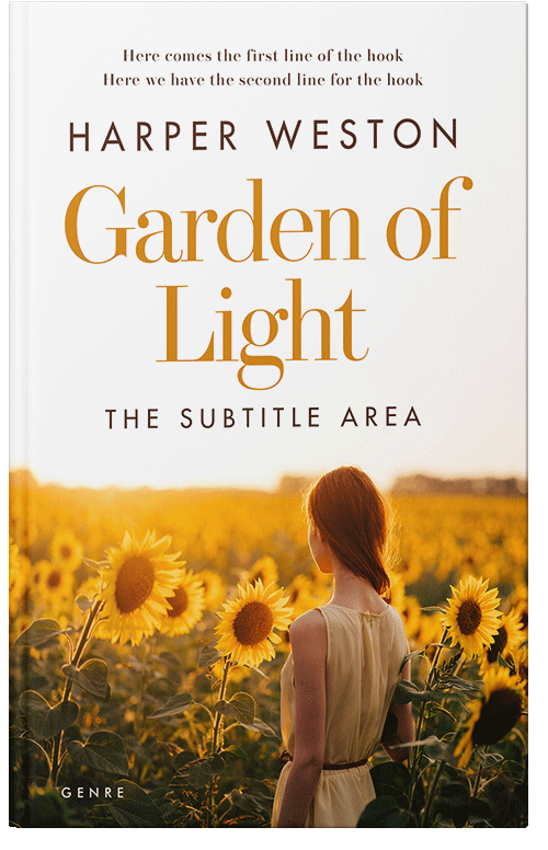 Front view of Premade Literary Fiction Book Cover - Brown Tumbleweed