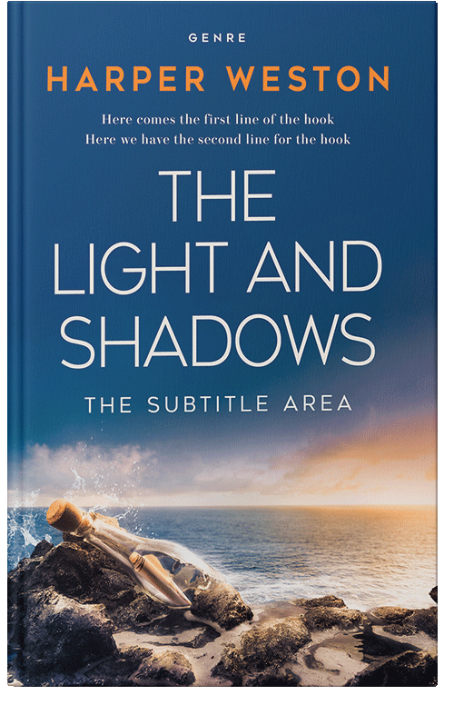 Front view of Premade Literary Fiction Book Cover - Vanilla