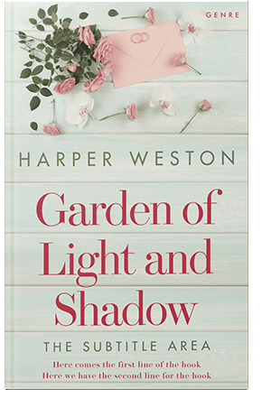 Pre Made Book Cover Green White