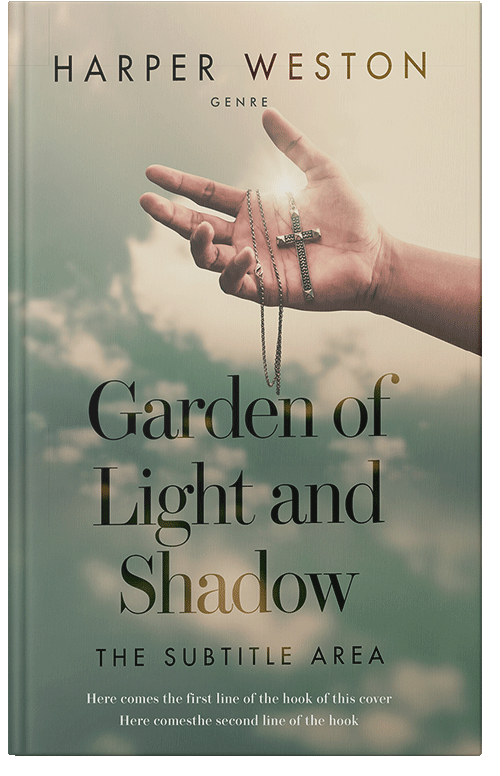 Front view of Premade Religion & Spirituality Book Cover - Lemon Grass