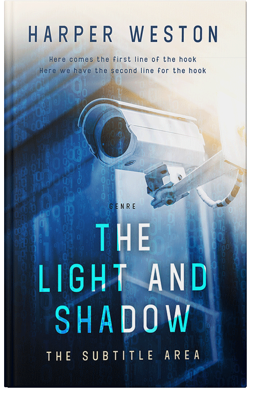 Front view of Premade Mystery & Thriller & Suspense Book Cover - Periglacial Blue