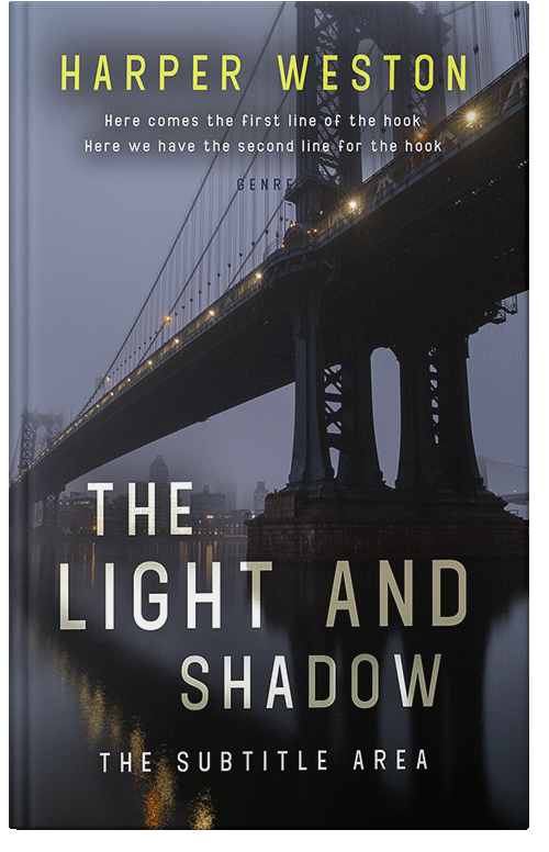 Front view of Premade Mystery & Thriller & Suspense Book Cover - Shark