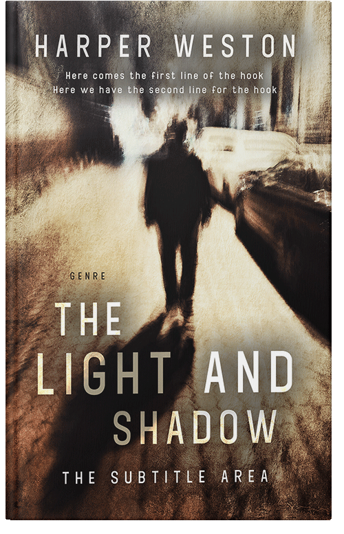 Front view of Premade Mystery & Thriller & Suspense Book Cover - English Walnut