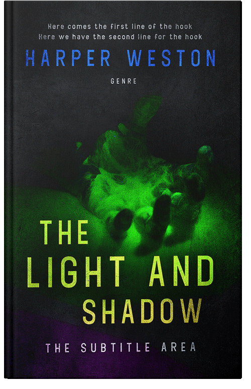 Front view of Premade Horror Book Cover - Racing Green