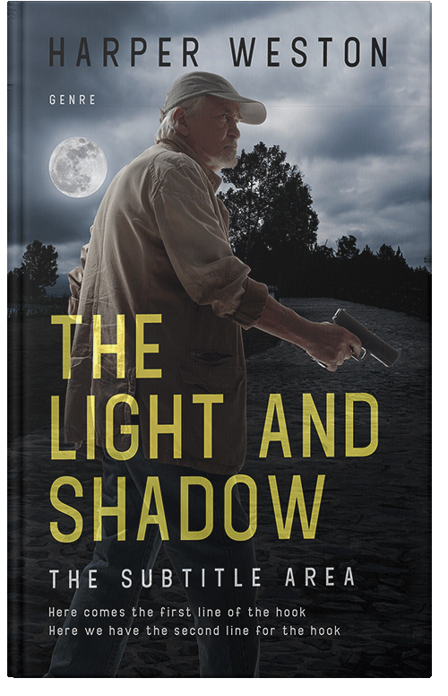 Front view of Premade Mystery & Thriller & Suspense Book Cover - Taupe Gray