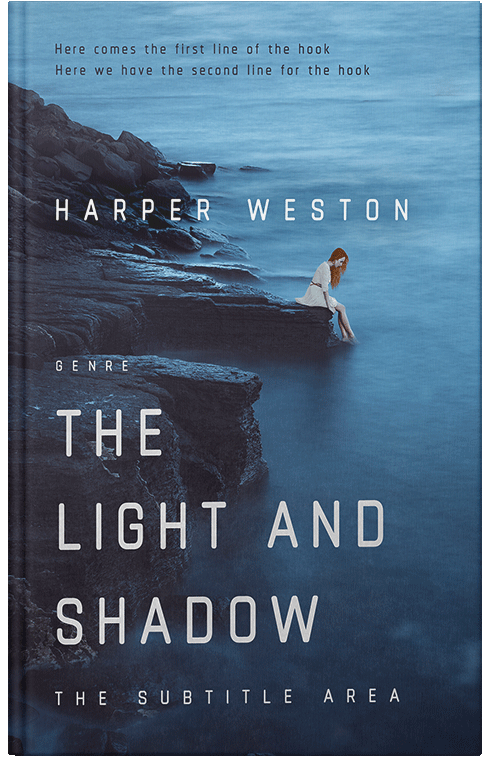 Front view of Premade Romance Book Cover - Ebony Clay