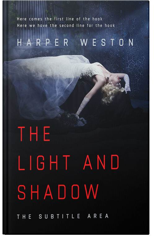 Front view of Premade Horror Book Cover - Vulcan