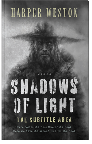 Premade Book Cover Gray Nickel