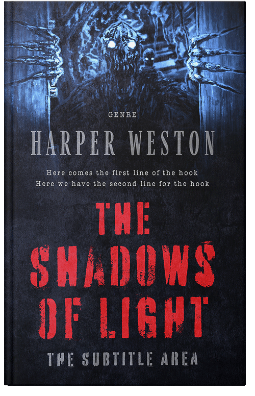 Front view of Premade Horror Book Cover - Vulcan