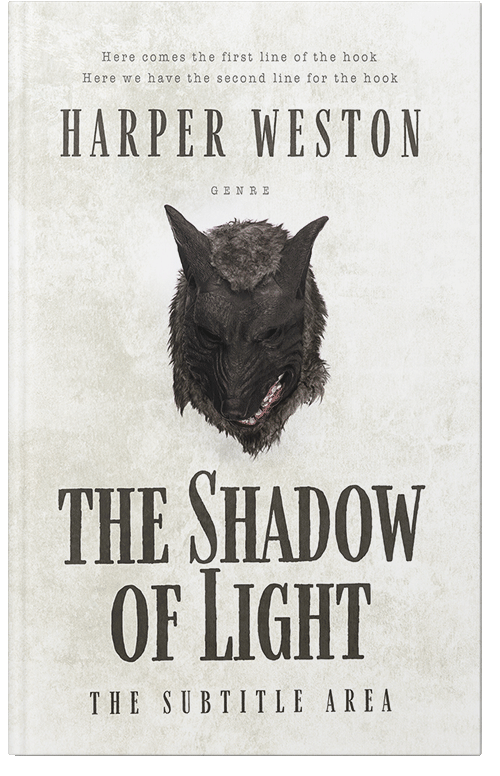 Front view of Premade Horror Book Cover - Armadillo