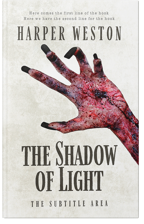 Front view of Premade Horror Book Cover - Pampas
