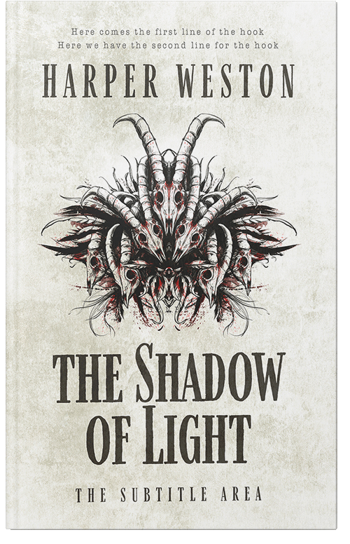 Front view of Premade Horror Book Cover - Pampas