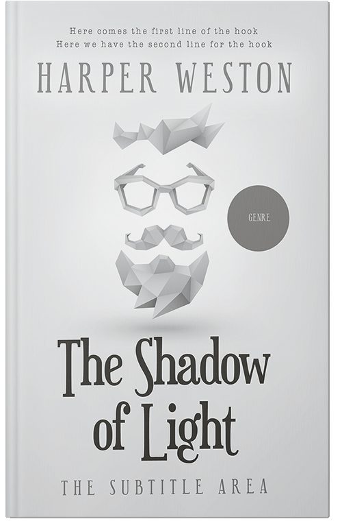 Front view of Premade Surreal Book Cover - Iron