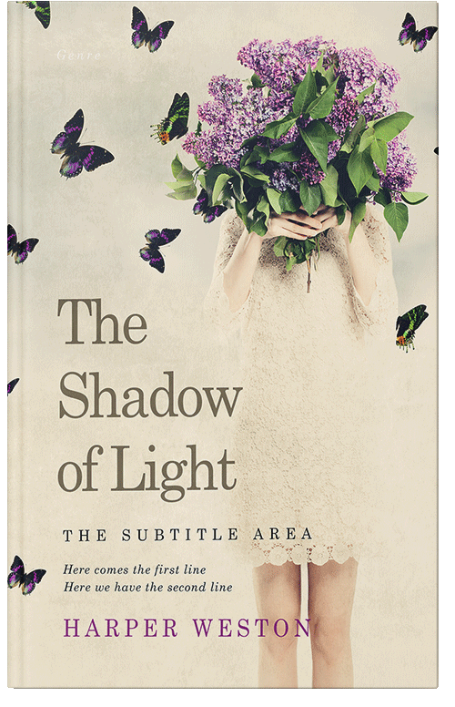 Front view of Premade Romance Book Cover - Parchment