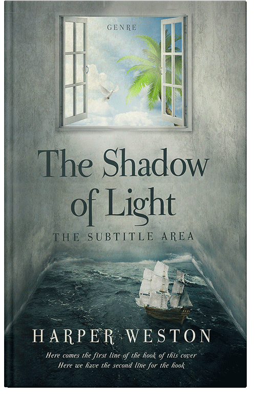 Front view of Premade Surreal Book Cover - Xanadu