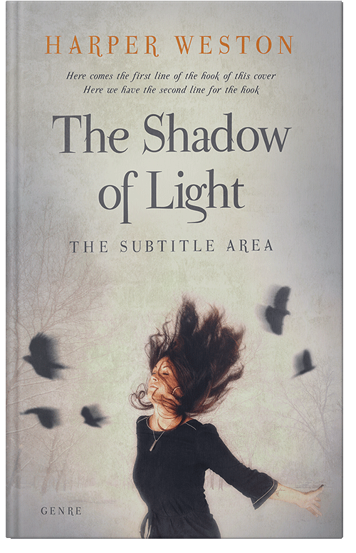 Front view of Premade Fantasy Book Cover - Swirl