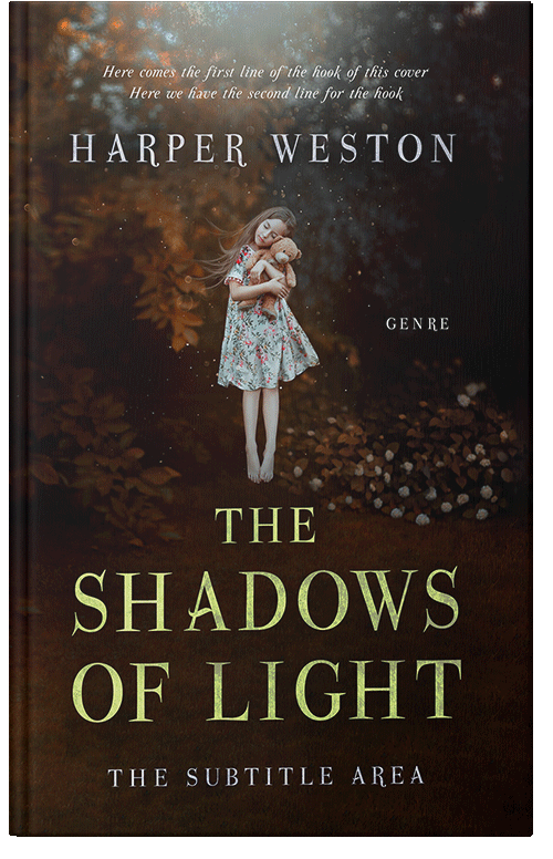 Front view of Premade Fantasy Book Cover - Crowshead