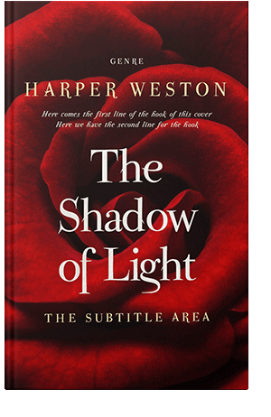 Pre Made Book Cover Sepia Black