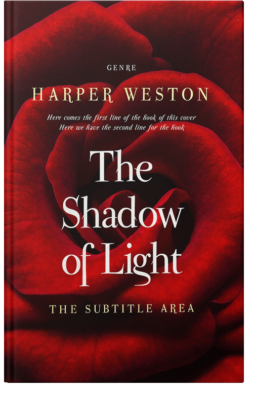 Front view of Premade Nature Book Cover - Sepia Black