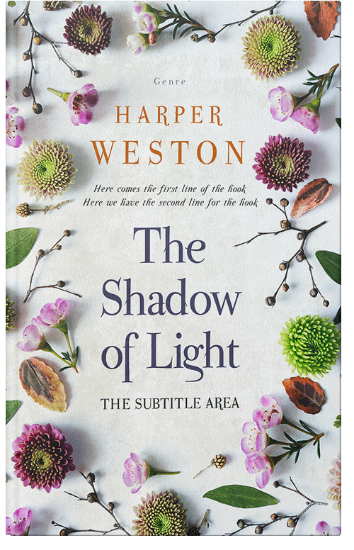 Front view of Premade Nature Book Cover - Desert Storm