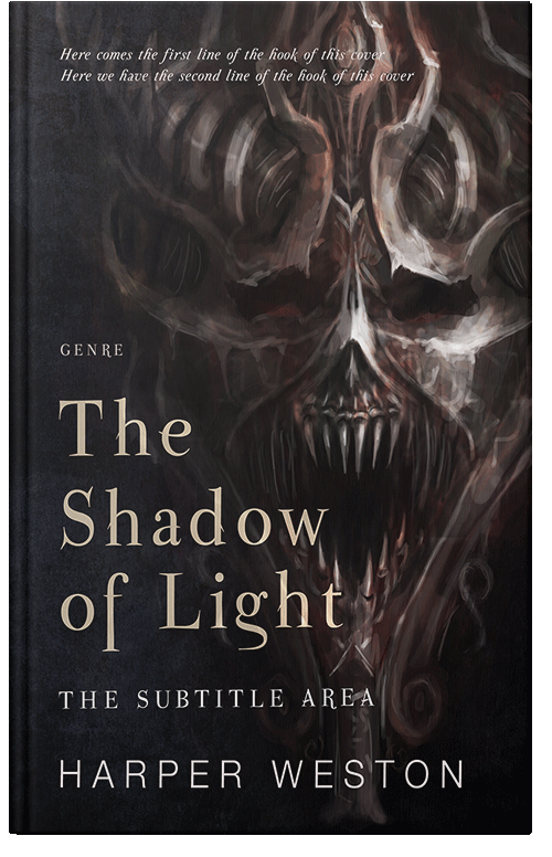 Front view of Premade Horror Book Cover - Cod Gray