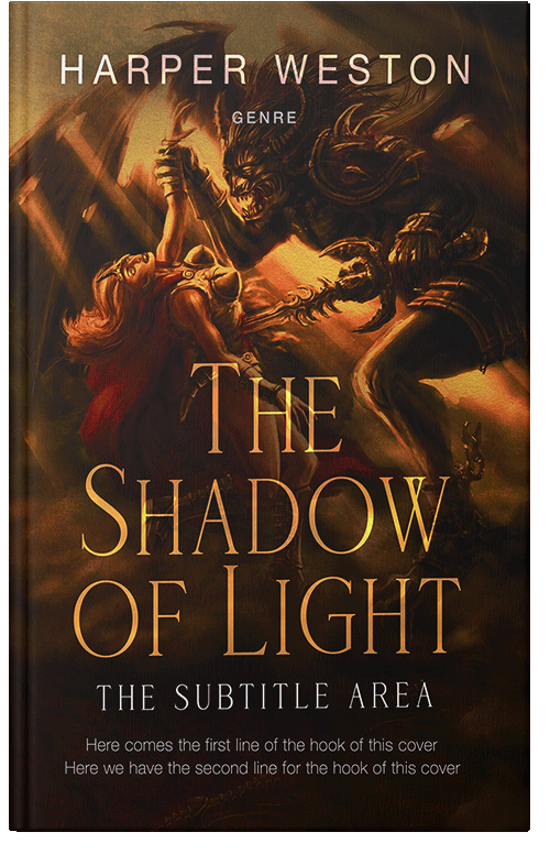 Front view of Premade Fantasy Book Cover - Wood Bark