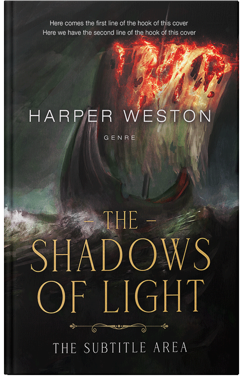 Front view of Premade Fantasy Book Cover - Rangoon Green