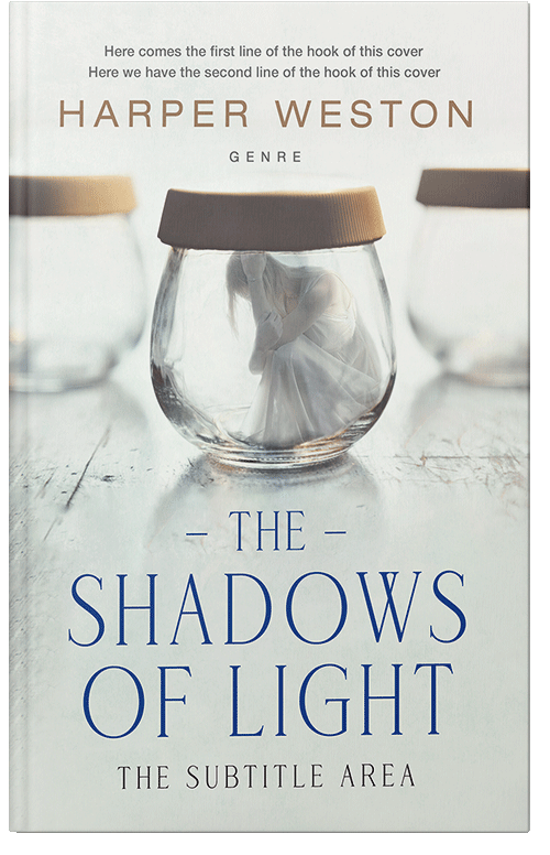 Front view of Premade Abstract Book Cover - Gray Nurse