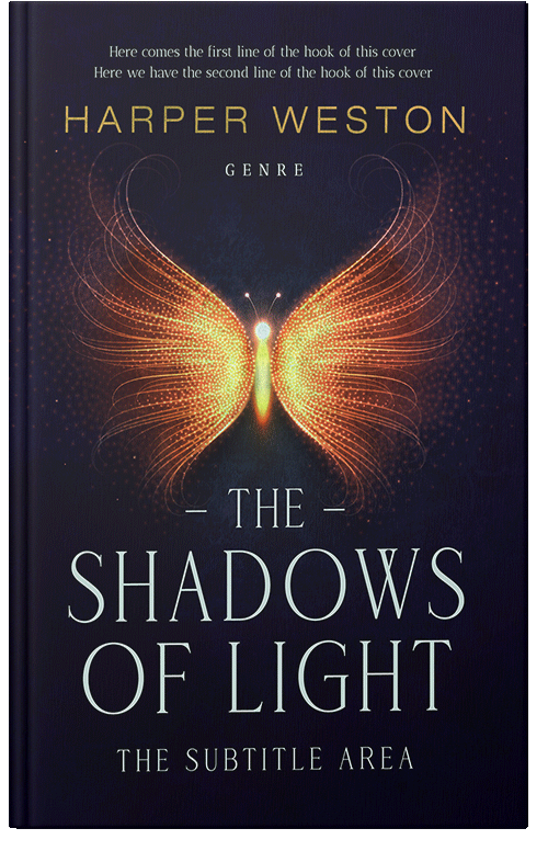 Front view of Premade Fantasy Book Cover - Ebony