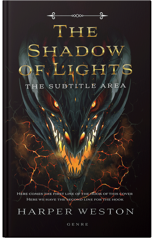 Front view of Premade Fantasy Book Cover - Zeus