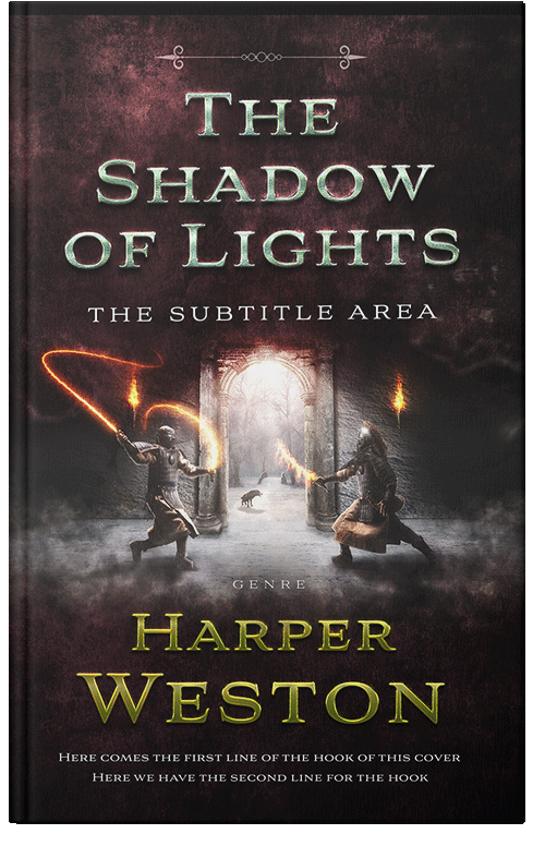 Front view of Premade Fantasy Book Cover - Cocoa Brown