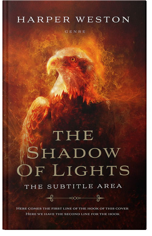 Front view of Premade Fantasy Book Cover - Piper