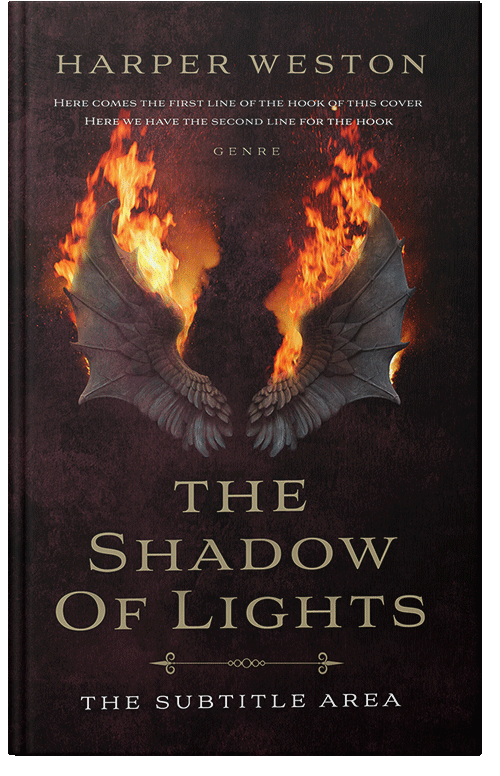 Front view of Premade Fantasy Book Cover - Night Rider