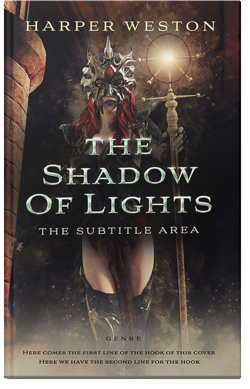 Front view of Premade Historical Book Cover - Heathered Gray