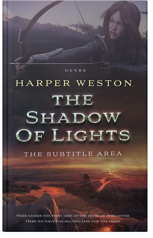 Front view of Premade Fantasy Book Cover - Thunder