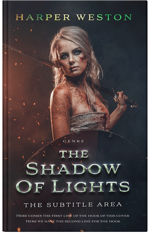 Front view of Premade Fantasy Book Cover - Thunder