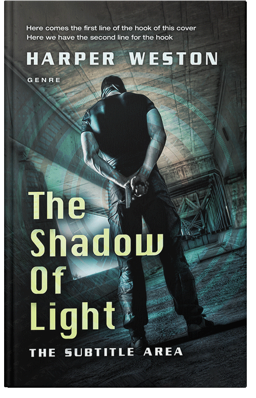 Front view of Premade Mystery & Thriller & Suspense Book Cover - Shark