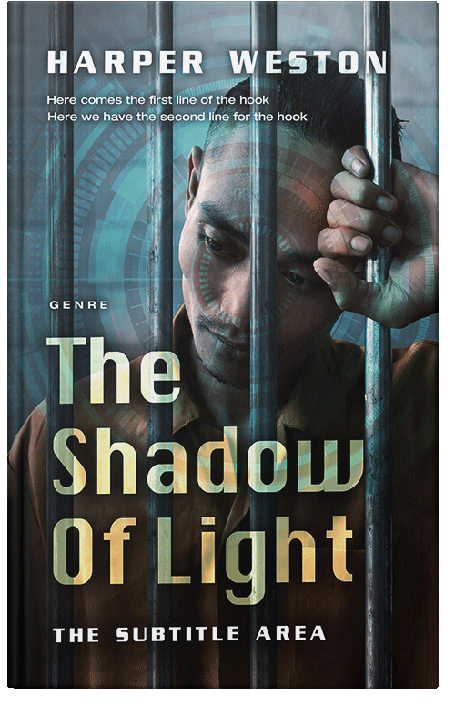 Front view of Premade Mystery & Thriller & Suspense Book Cover - Outer Space