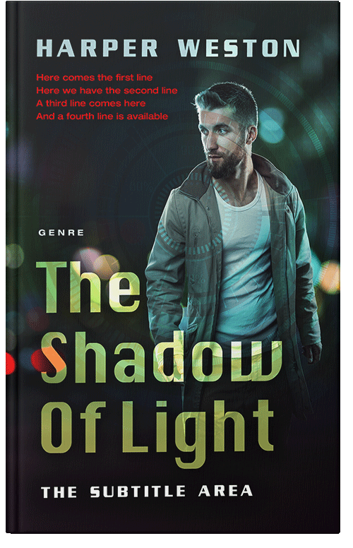 Front view of Premade Mystery & Thriller & Suspense Book Cover - Swamp Green