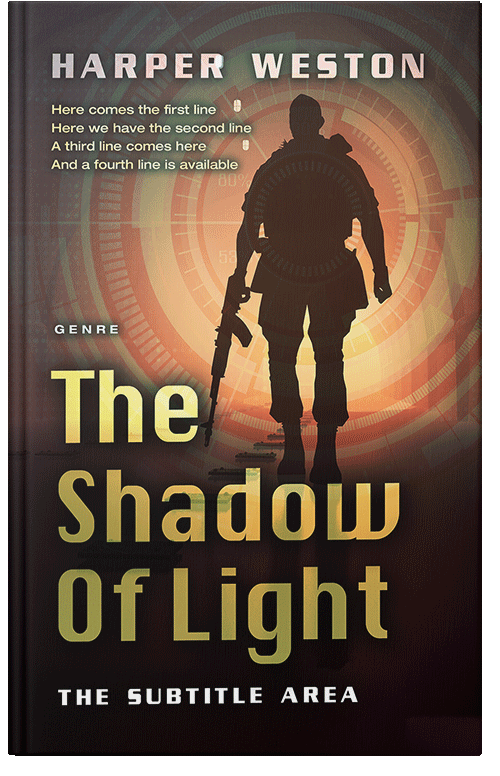 Front view of Premade Historical Book Cover - Whiskey